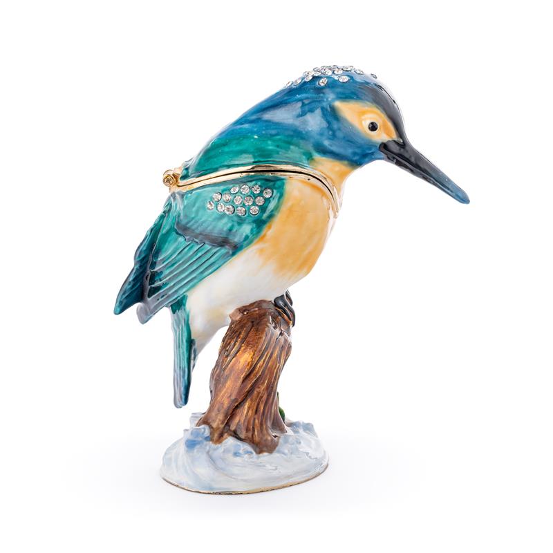 Friends of a Feather Trinket Box - Kingfisher